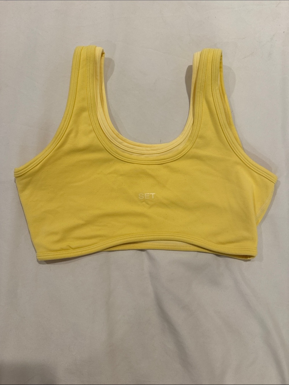 SET Active Yellow Formcloud Women's Yellow Scoop Sports Bra